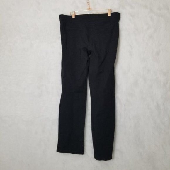 Betabrand Black Classic Straight Leg Dress Yoga Dress Pants XL Petite - Picture 3 of 10